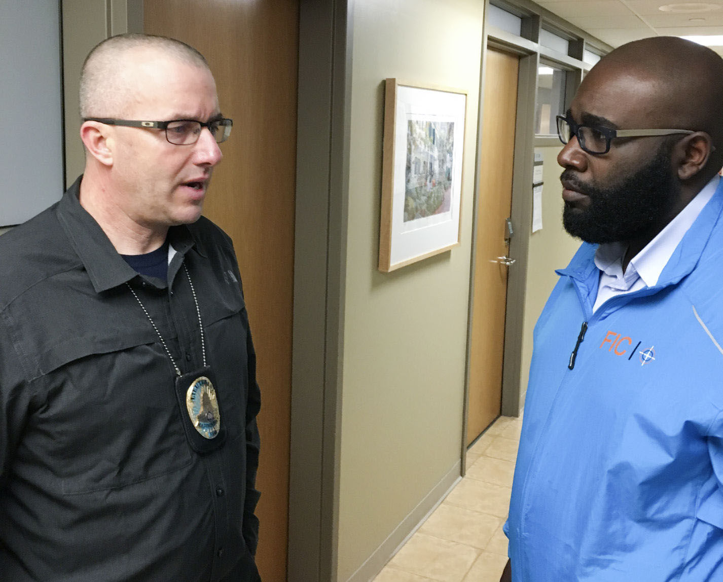Lt. Tim Patton and Anthony Cooper, Sr.